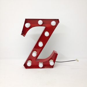 red z marquee letter
