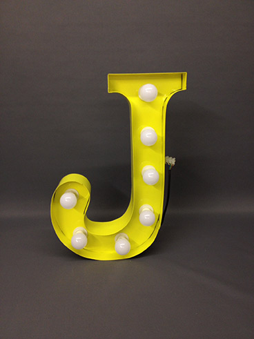 yellow j carnival letter