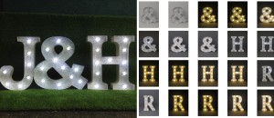 any old letters supply illuminated letters, light up letters and letter lights and ship nationwaide and internationally. We also supply wedding lighting and wedding letter hire as well as light up love sign for sale and hire in cornwall and devon.