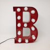 red carnival letter b handmade steel